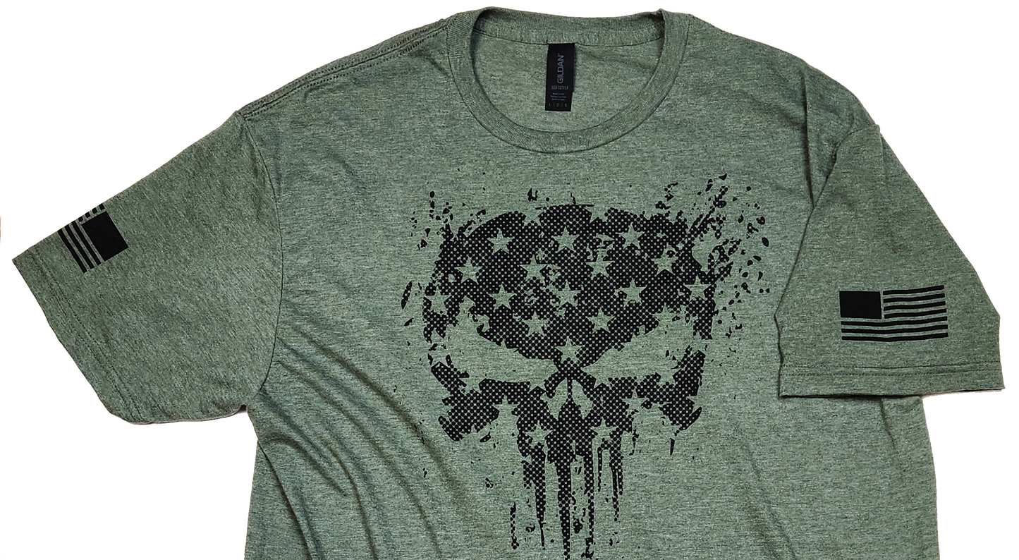 Patriotic Punisher Skull Shirt