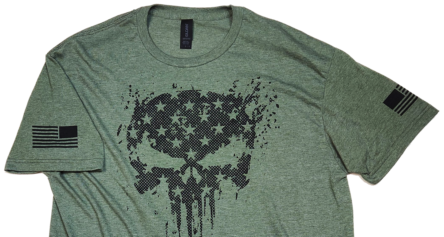 Patriotic Punisher Skull Shirt